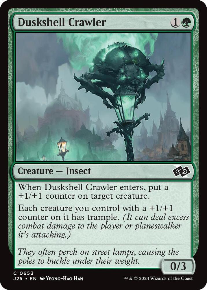 Duskshell Crawler 653 card from Foundations Jumpstart