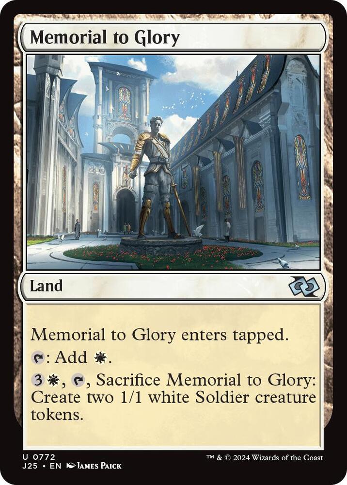 Memorial to Glory 772 card from Foundations Jumpstart