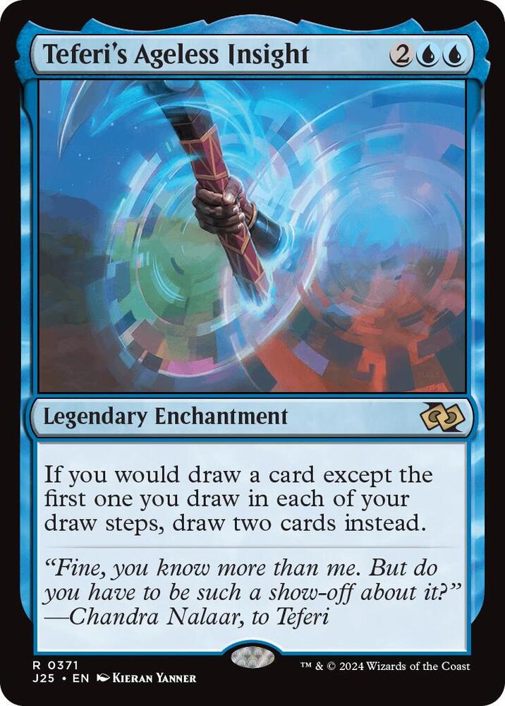 Teferi's Ageless Insight 371 card from Foundations Jumpstart