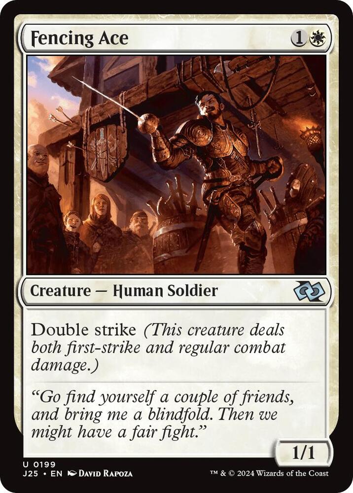 Fencing Ace 199 card from Foundations Jumpstart