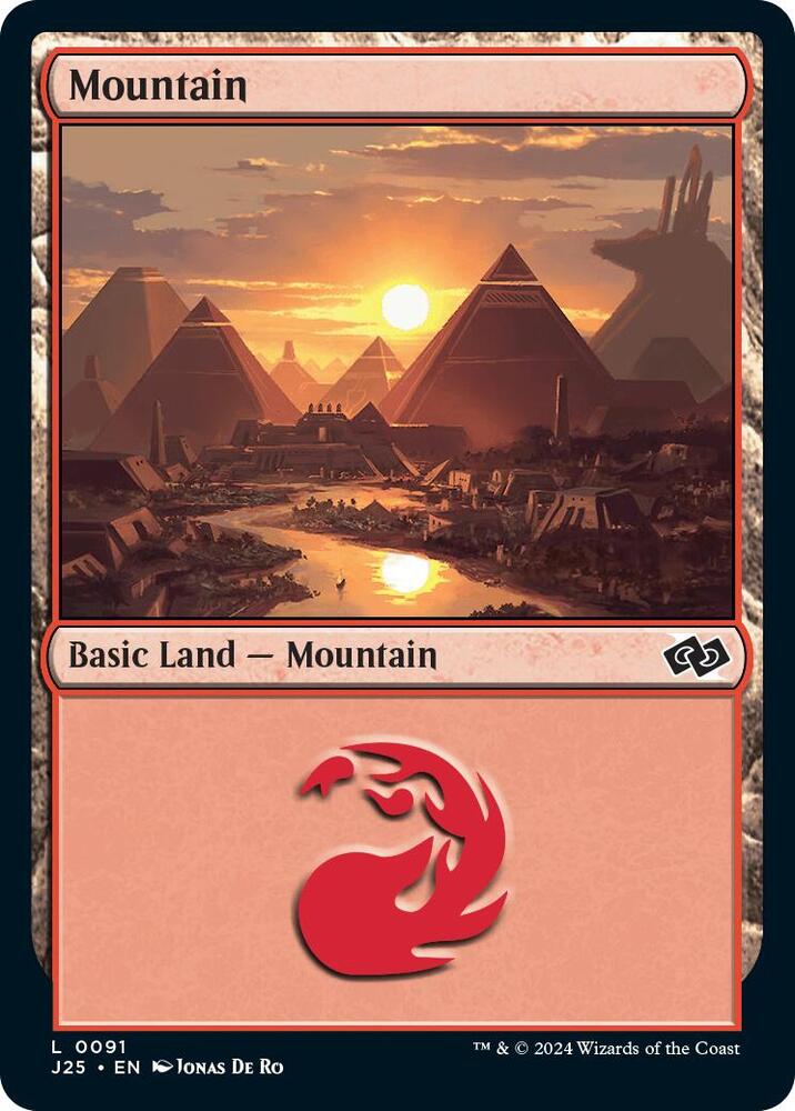 Mountain 91 card from Foundations Jumpstart
