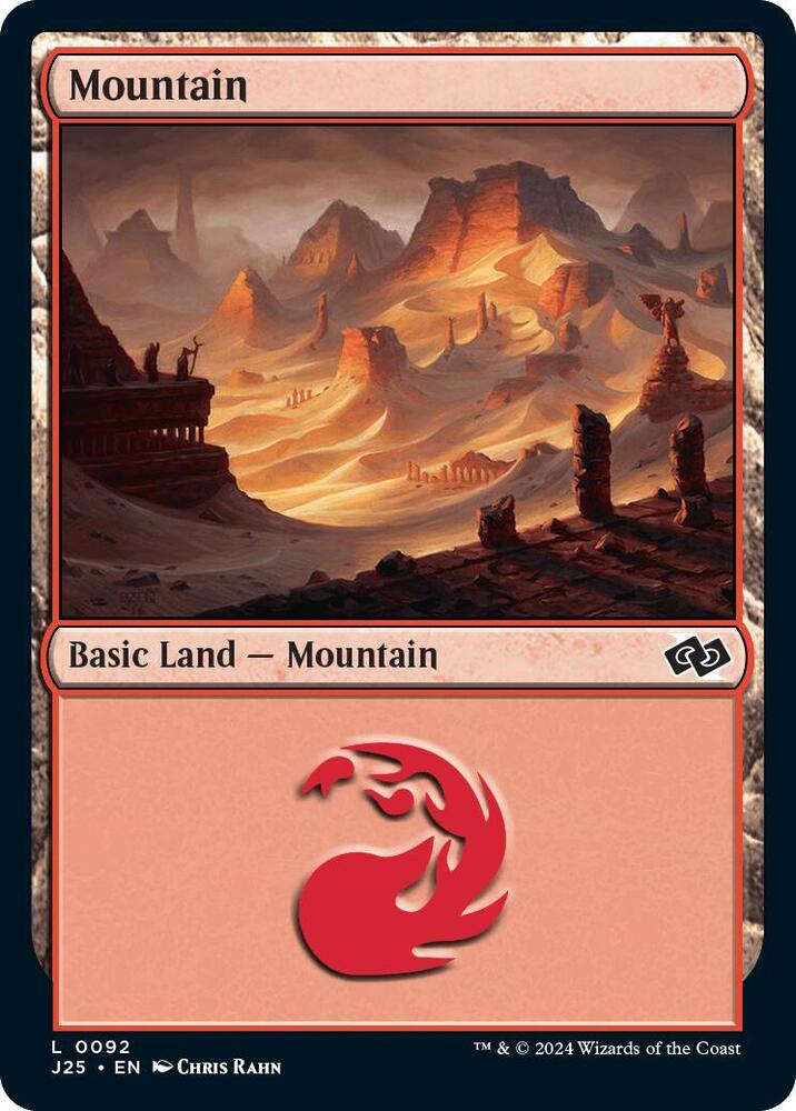 Mountain 92 card from Foundations Jumpstart