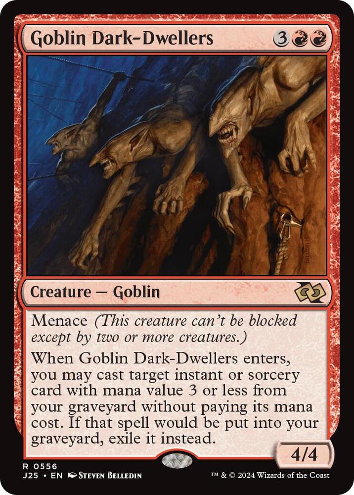Goblin Dark-Dwellers 556 card from Foundations Jumpstart