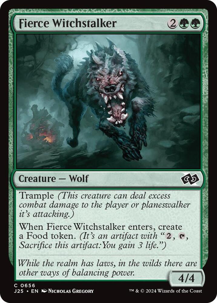 Fierce Witchstalker 656 card from Foundations Jumpstart