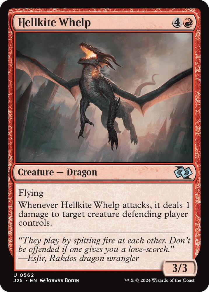 Hellkite Whelp 562 card from Foundations Jumpstart