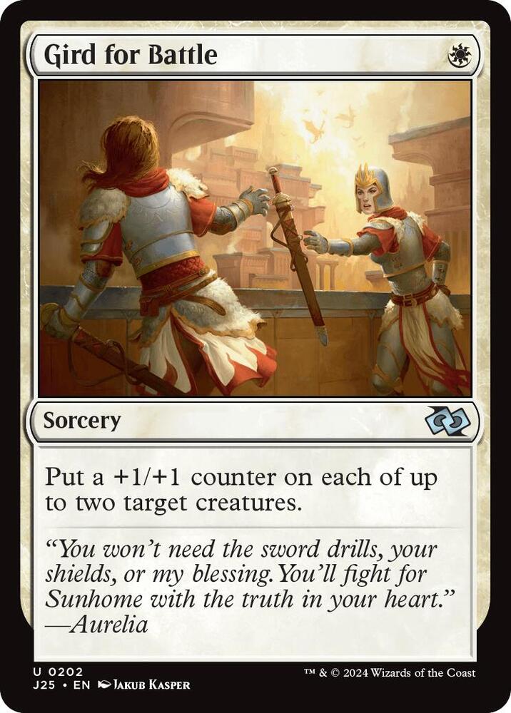 Gird for Battle 202 card from Foundations Jumpstart