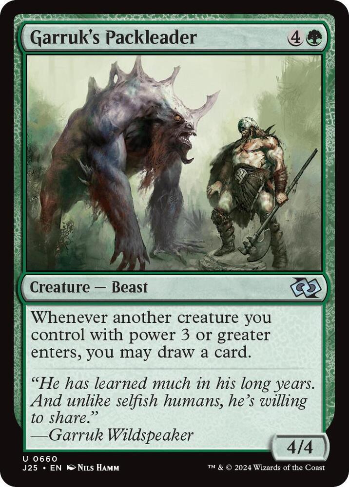 Garruk's Packleader 660 card from Foundations Jumpstart