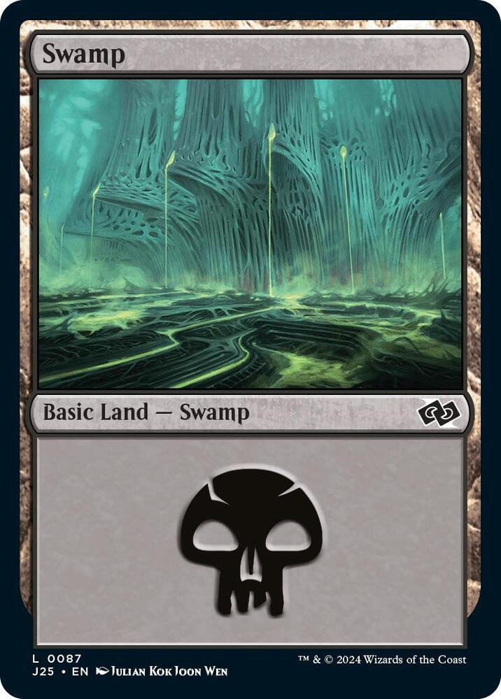 Swamp 87 card from Foundations Jumpstart