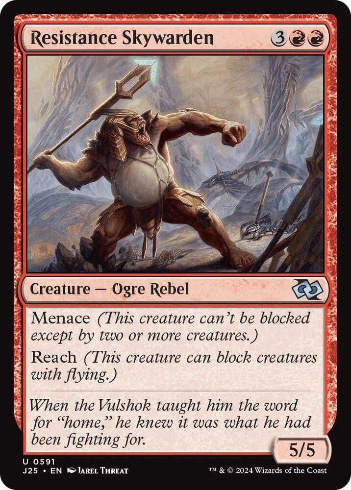 Resistance Skywarden 591 card from Foundations Jumpstart