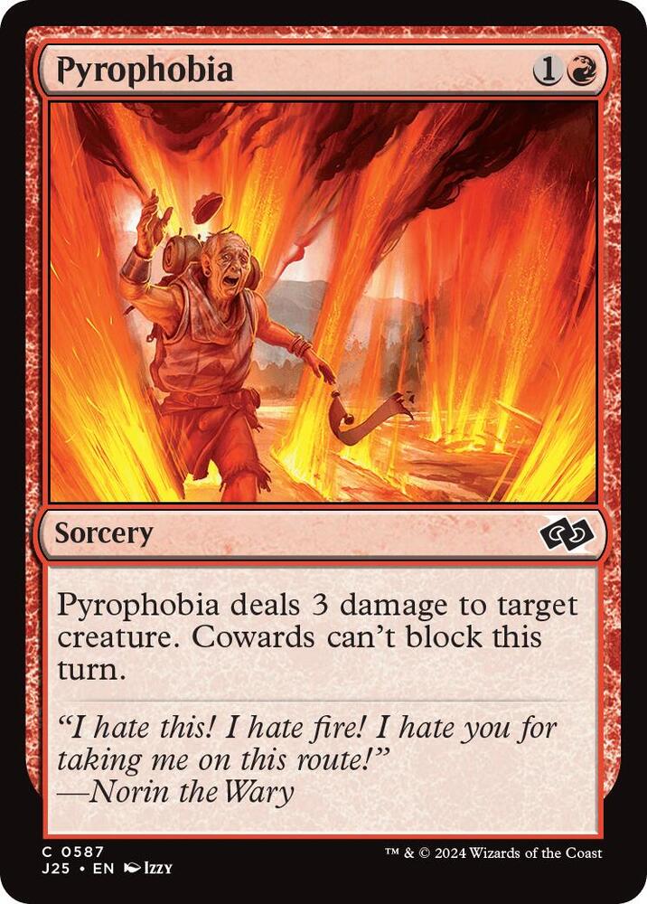 Pyrophobia 587 card from Foundations Jumpstart