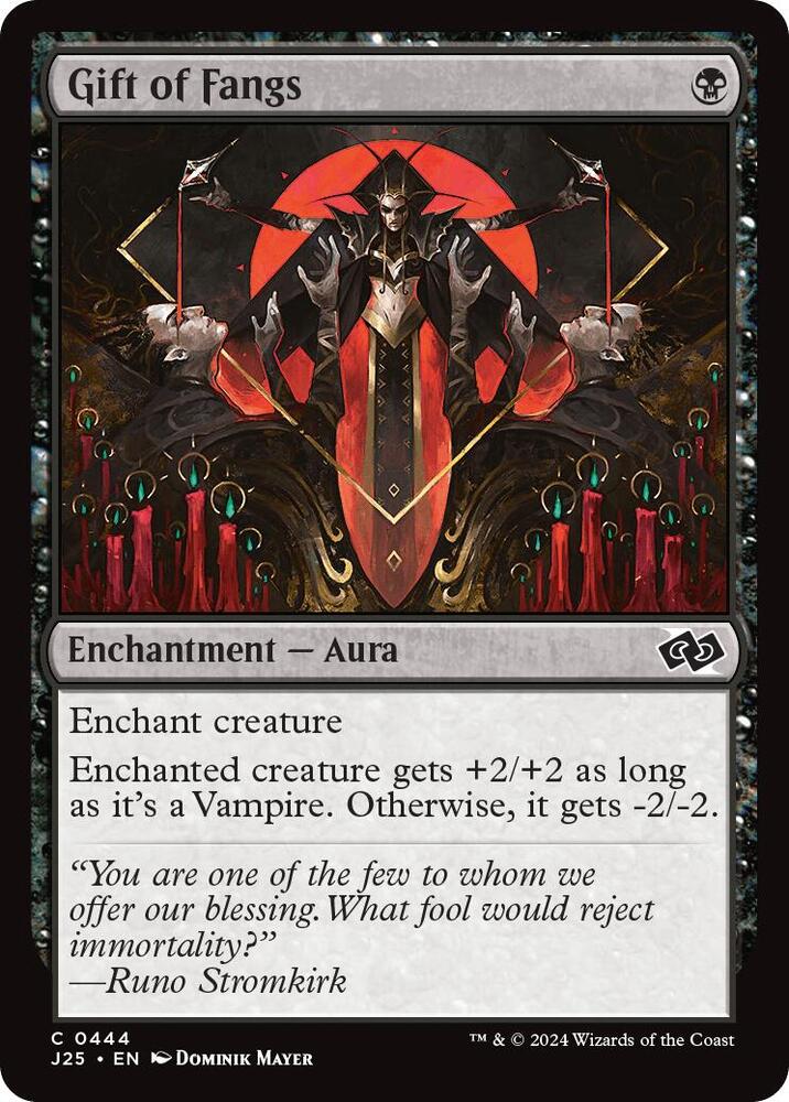 Gift of Fangs 444 card from Foundations Jumpstart