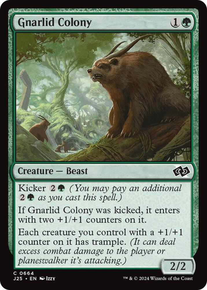 Gnarlid Colony 664 card from Foundations Jumpstart
