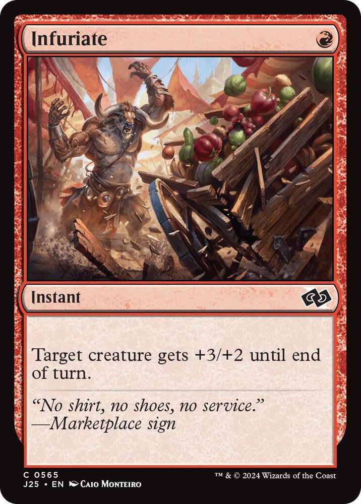 Infuriate 565 card from Foundations Jumpstart