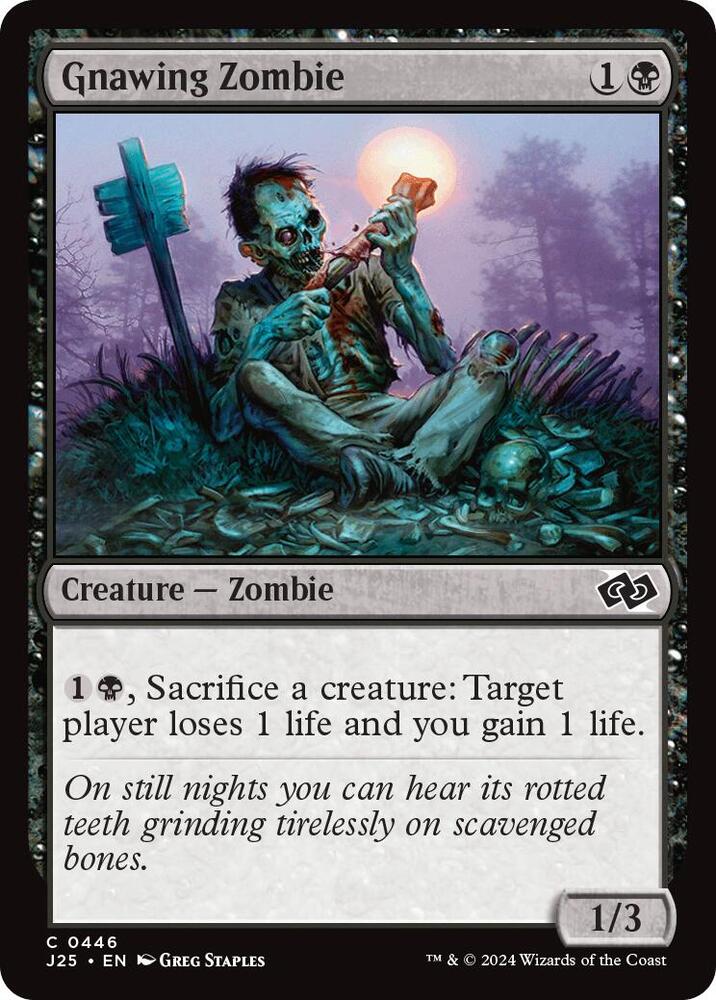 Gnawing Zombie 446 card from Foundations Jumpstart
