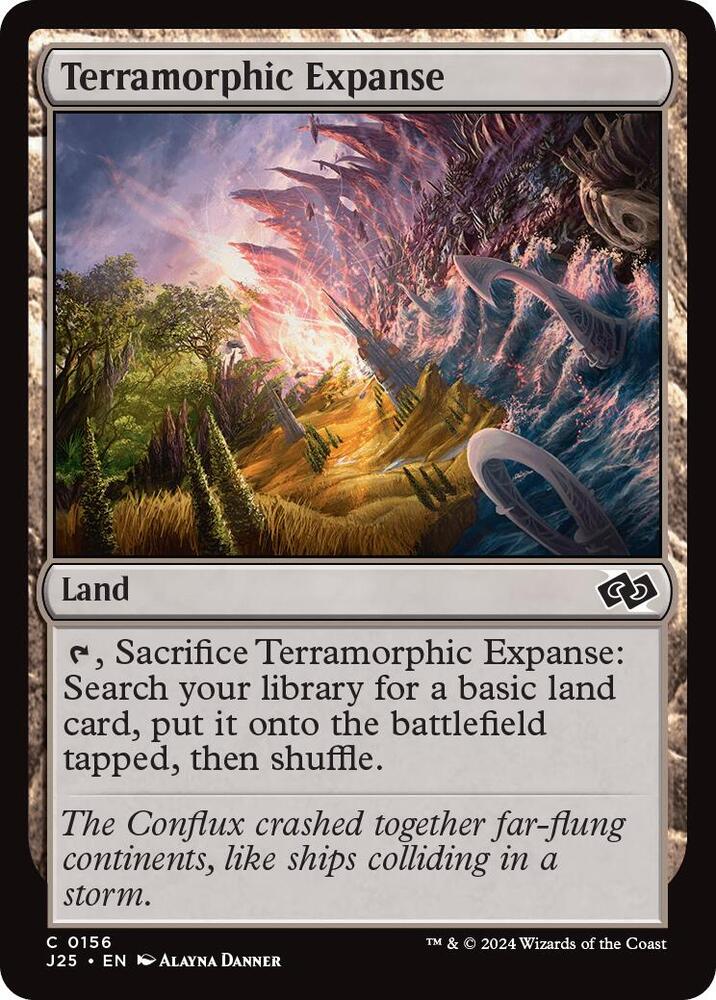 Terramorphic Expanse 156 card from Foundations Jumpstart