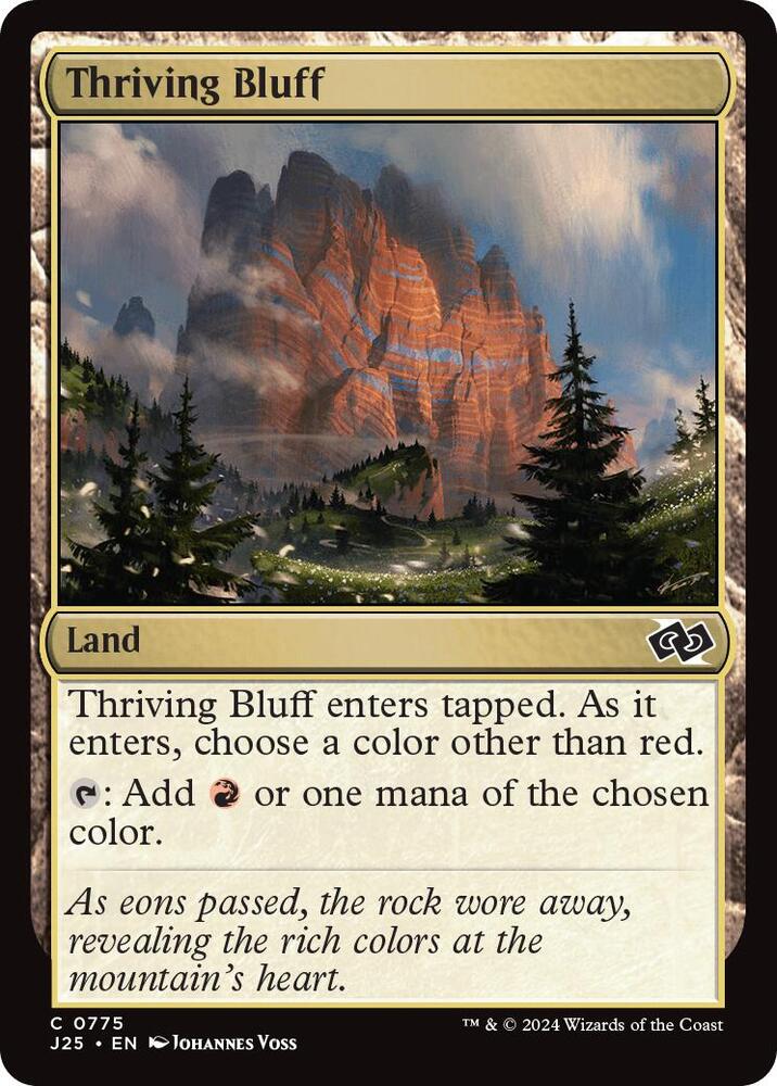 Thriving Bluff 775 card from Foundations Jumpstart