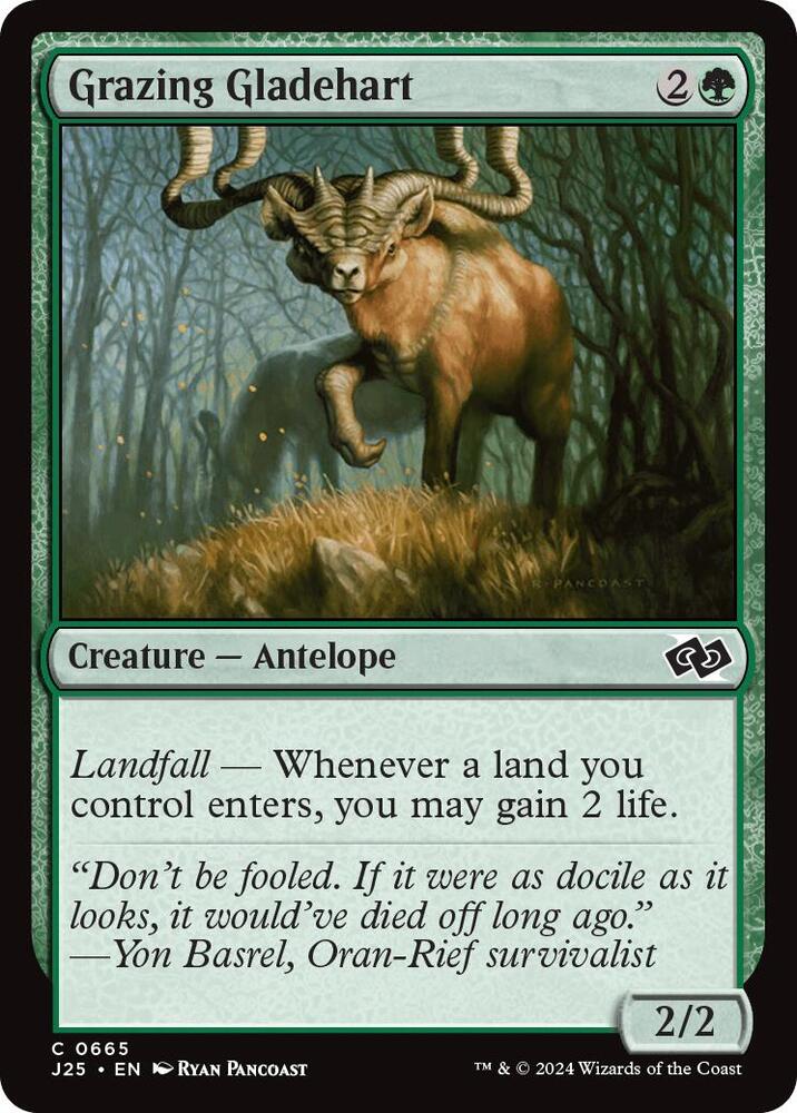 Grazing Gladehart 665 card from Foundations Jumpstart