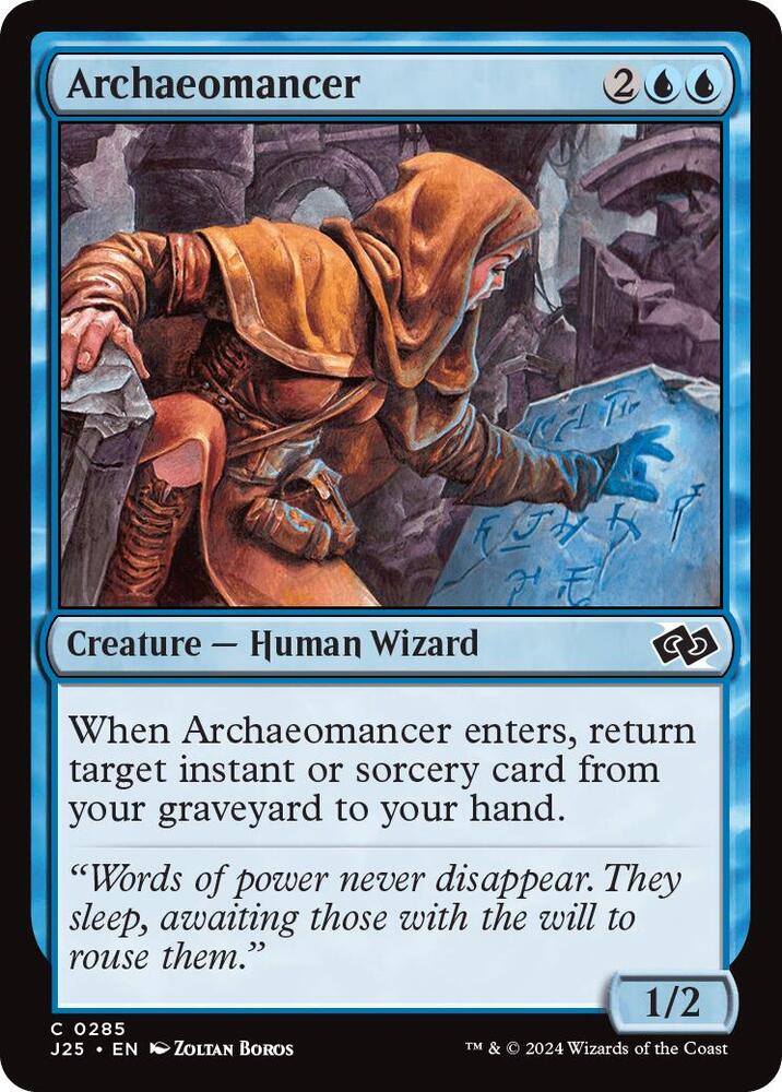 Archaeomancer 285 card from Foundations Jumpstart