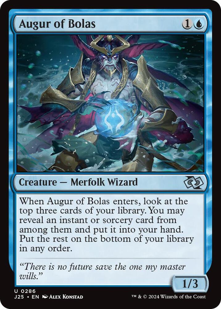 Augur of Bolas 286 card from Foundations Jumpstart
