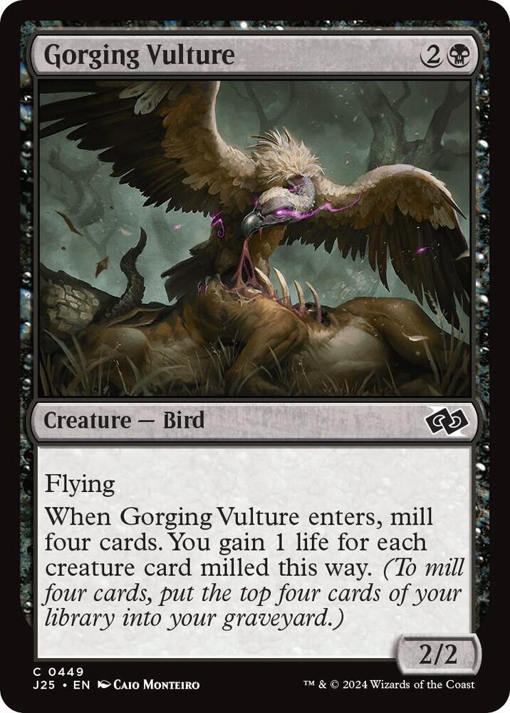 Gorging Vulture 449 card from Foundations Jumpstart