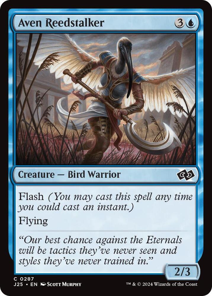 Aven Reedstalker 287 card from Foundations Jumpstart