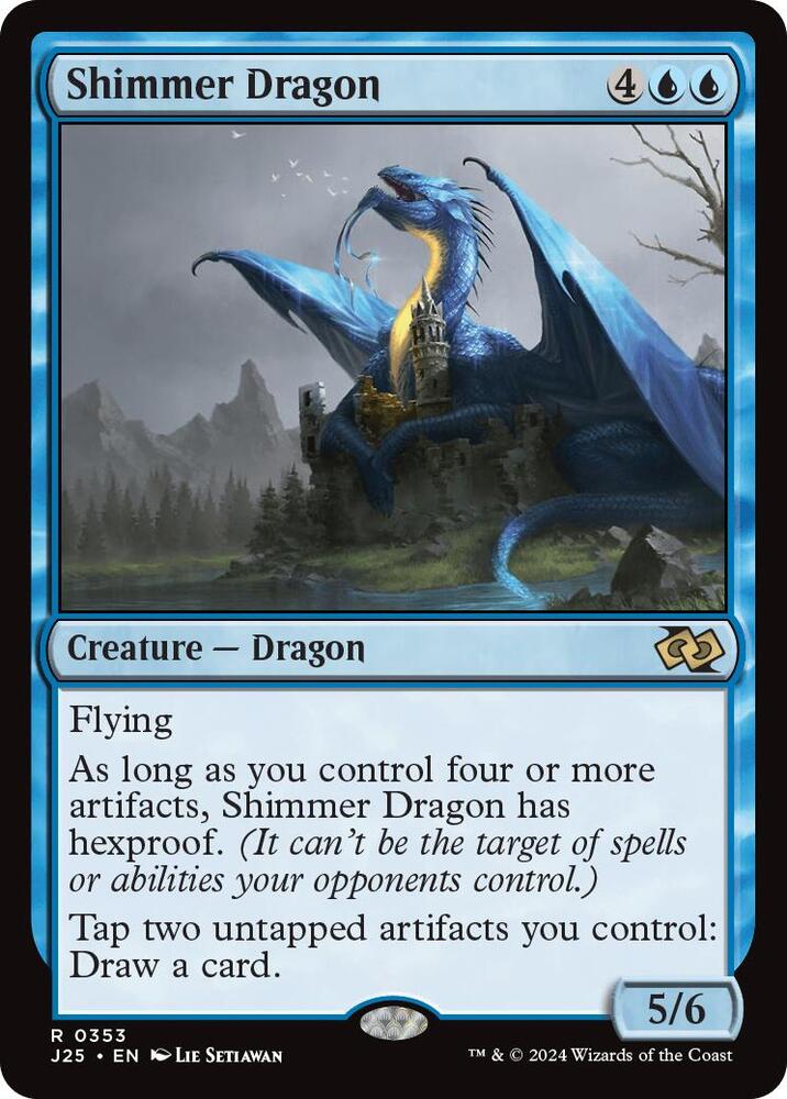 Shimmer Dragon 353 card from Foundations Jumpstart