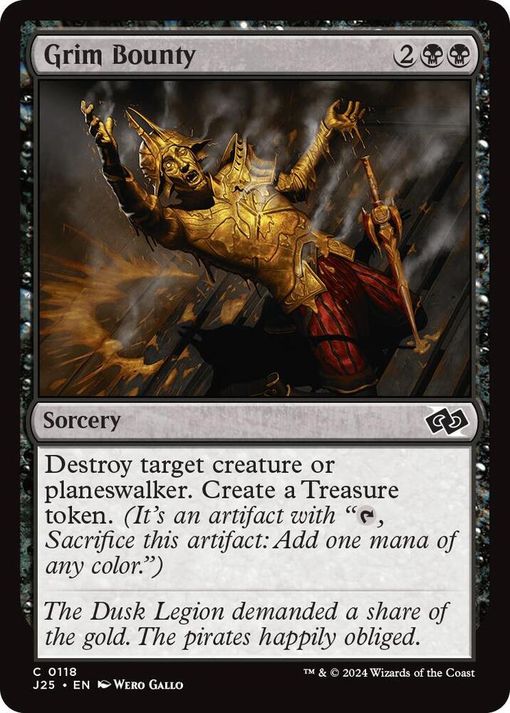Grim Bounty 118 card from Foundations Jumpstart
