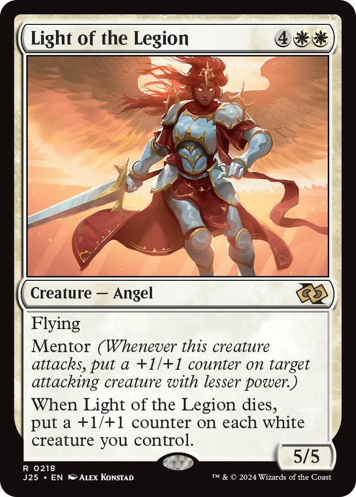 Light of the Legion 218 card from Foundations Jumpstart