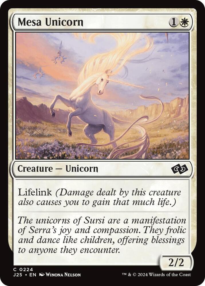 Mesa Unicorn 224 card from Foundations Jumpstart
