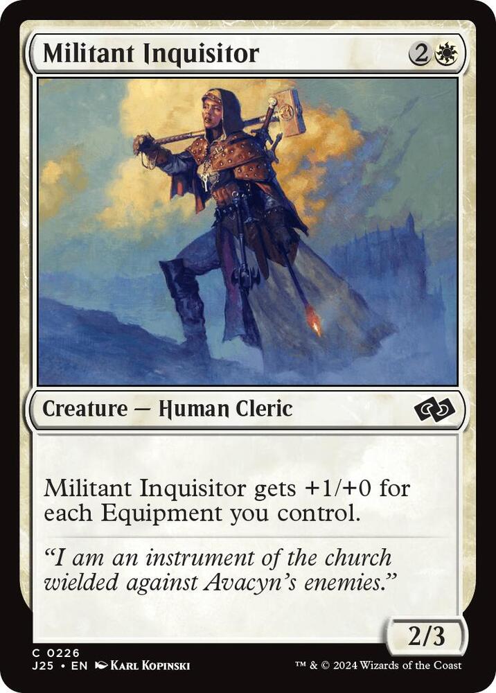 Militant Inquisitor 226 card from Foundations Jumpstart