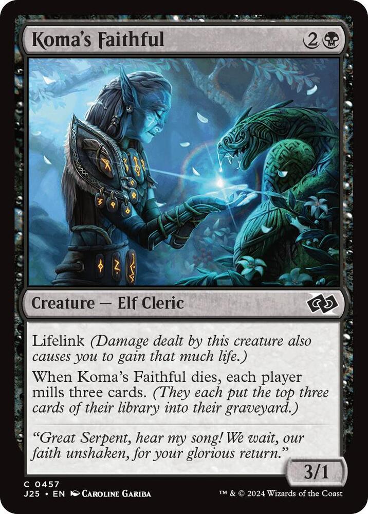 Koma's Faithful 457 card from Foundations Jumpstart