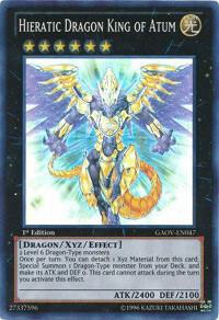 Hieratic Dragon King of Atum GAOV-EN047 card from Galactic Overlord