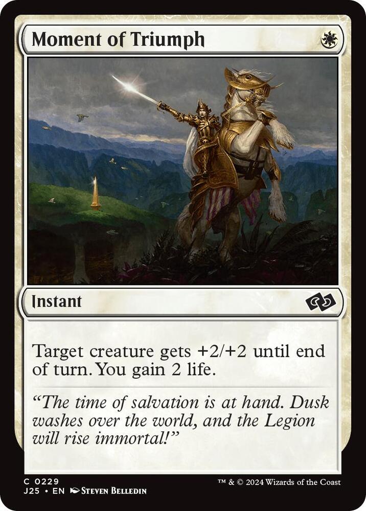 Moment of Triumph 229 card from Foundations Jumpstart