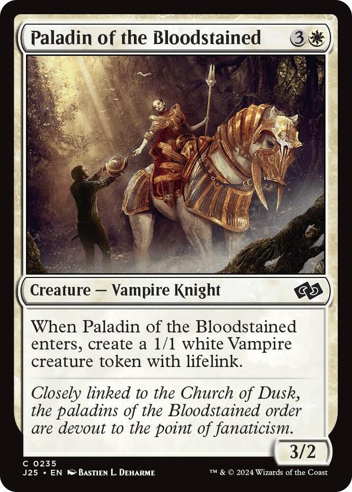 Paladin of the Bloodstained 235 card from Foundations Jumpstart