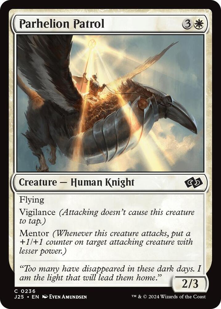 Parhelion Patrol 236 card from Foundations Jumpstart