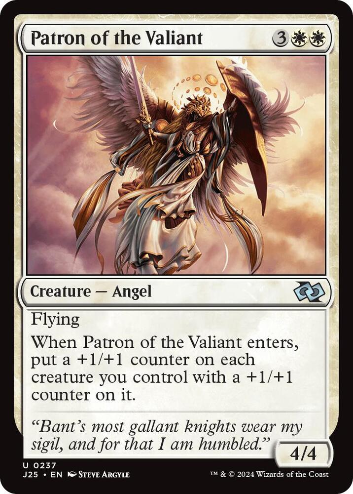 Patron of the Valiant 237 card from Foundations Jumpstart