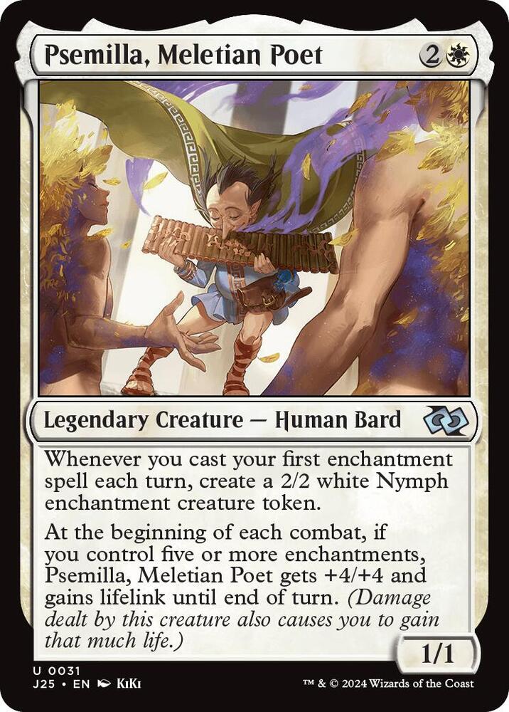 Psemilla, Meletian Poet (Anime) 31 card from Foundations Jumpstart