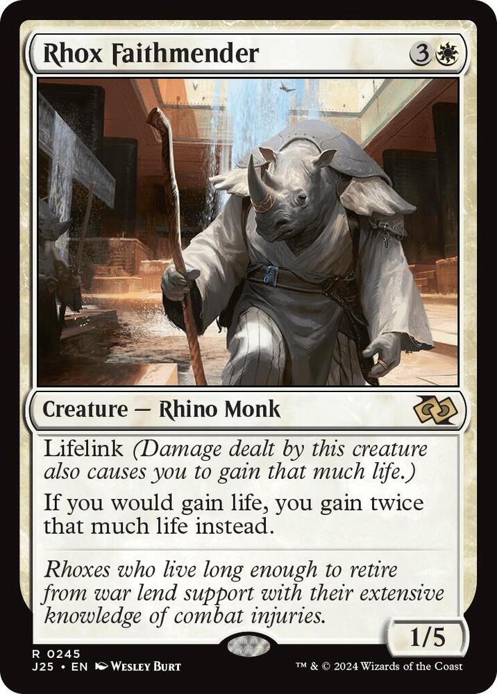 Rhox Faithmender 245 card from Foundations Jumpstart