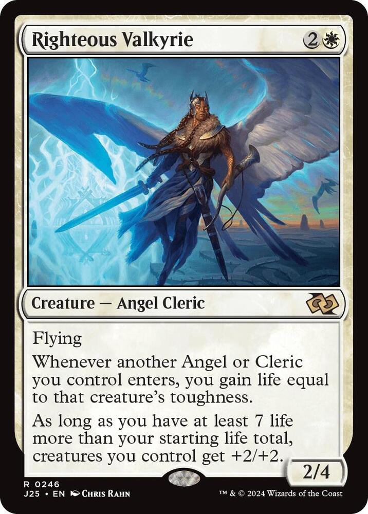 Righteous Valkyrie 246 card from Foundations Jumpstart