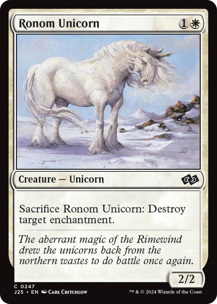Ronom Unicorn 247 card from Foundations Jumpstart
