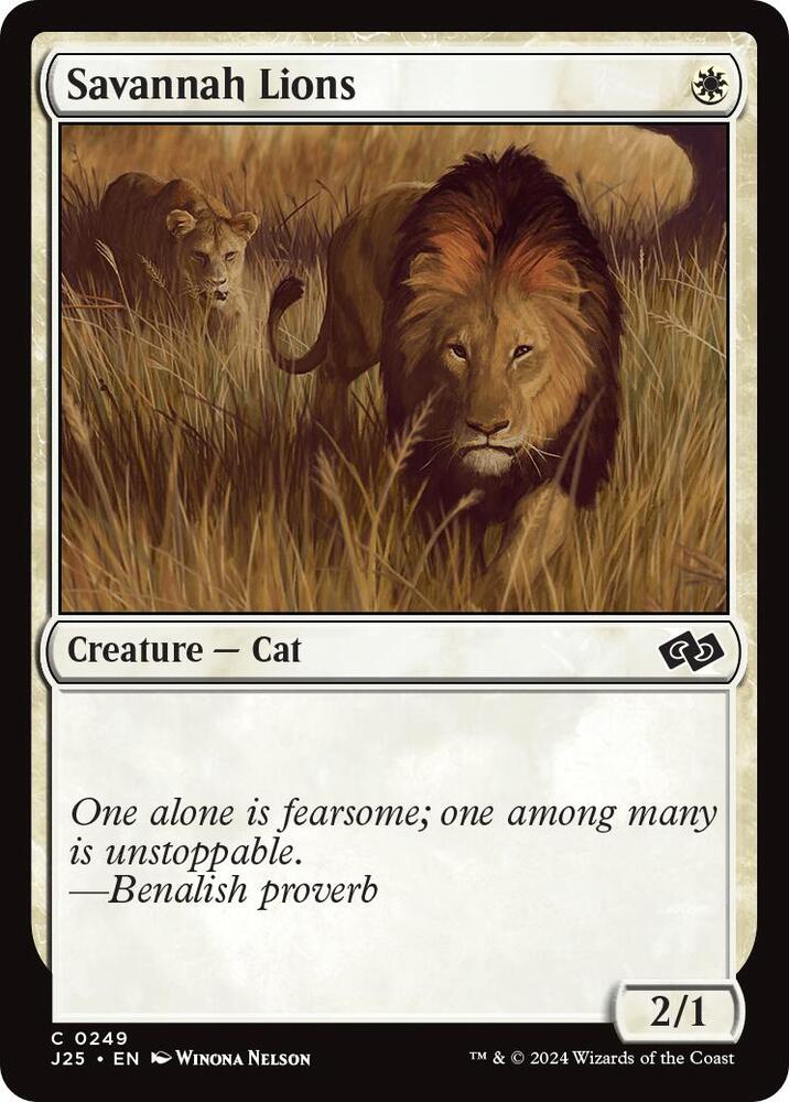Savannah Lions 249 card from Foundations Jumpstart