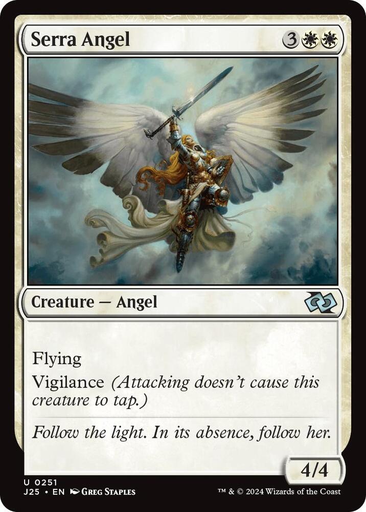 Serra Angel 251 card from Foundations Jumpstart