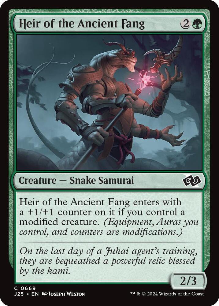 Heir of the Ancient Fang 669 card from Foundations Jumpstart