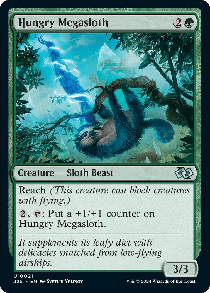 Hungry Megasloth 21 card from Foundations Jumpstart