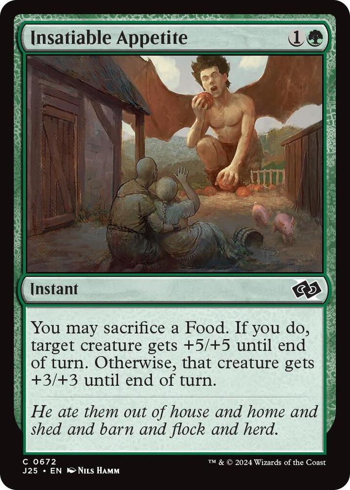 Insatiable Appetite 672 card from Foundations Jumpstart