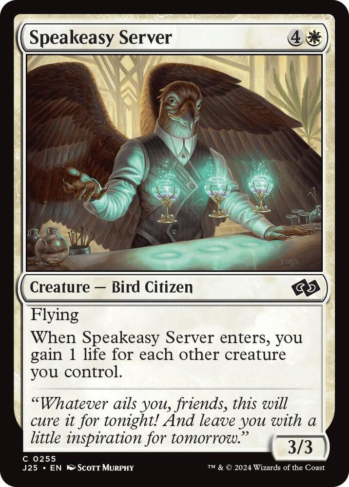 Speakeasy Server 255 card from Foundations Jumpstart