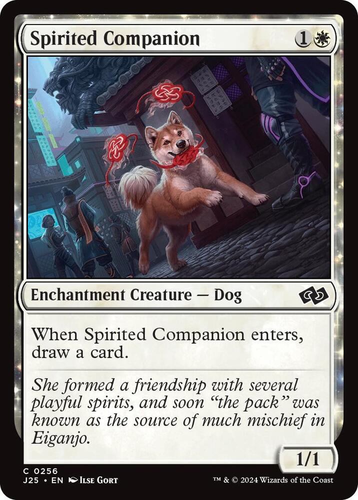 Spirited Companion 256 card from Foundations Jumpstart