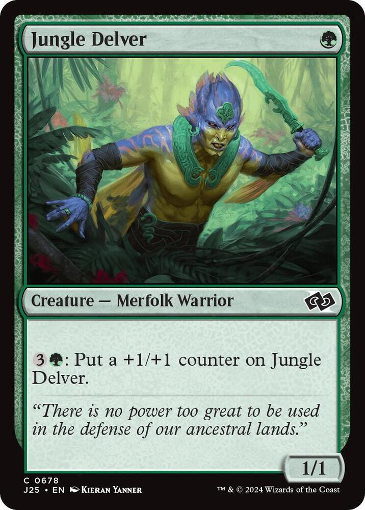 Jungle Delver 678 card from Foundations Jumpstart
