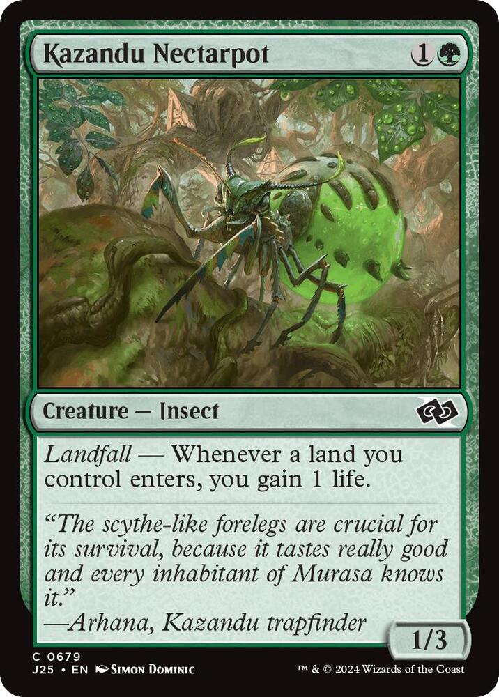 Kazandu Nectarpot 679 card from Foundations Jumpstart