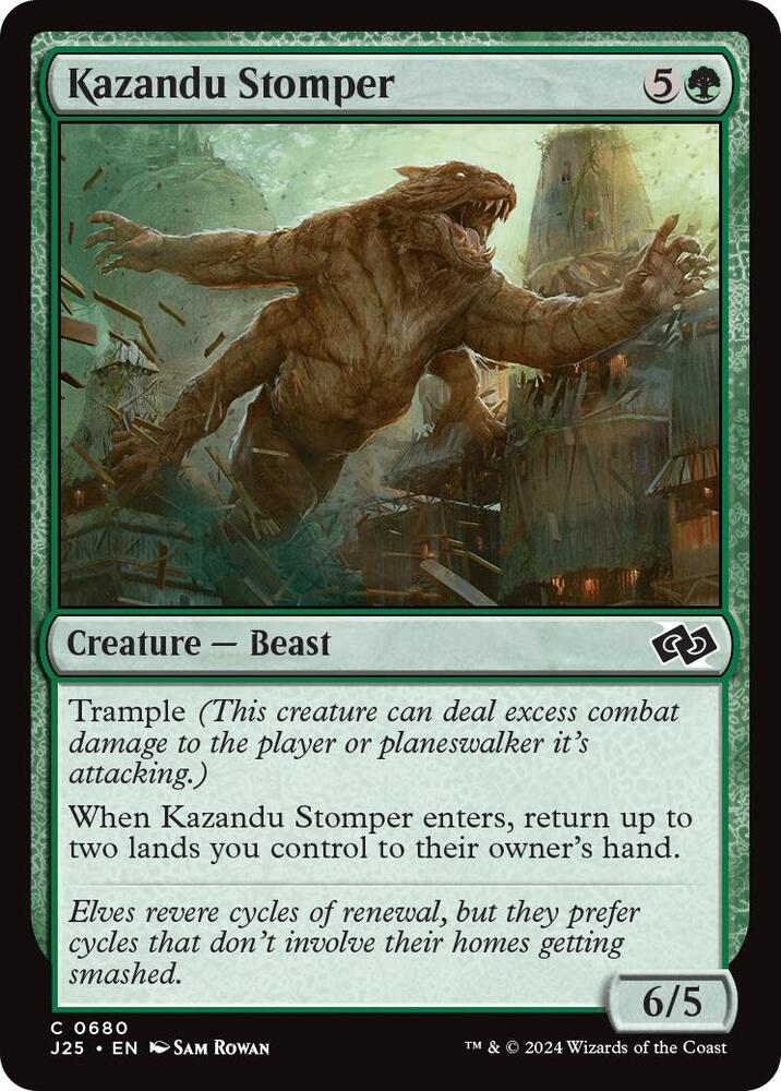 Kazandu Stomper 680 card from Foundations Jumpstart